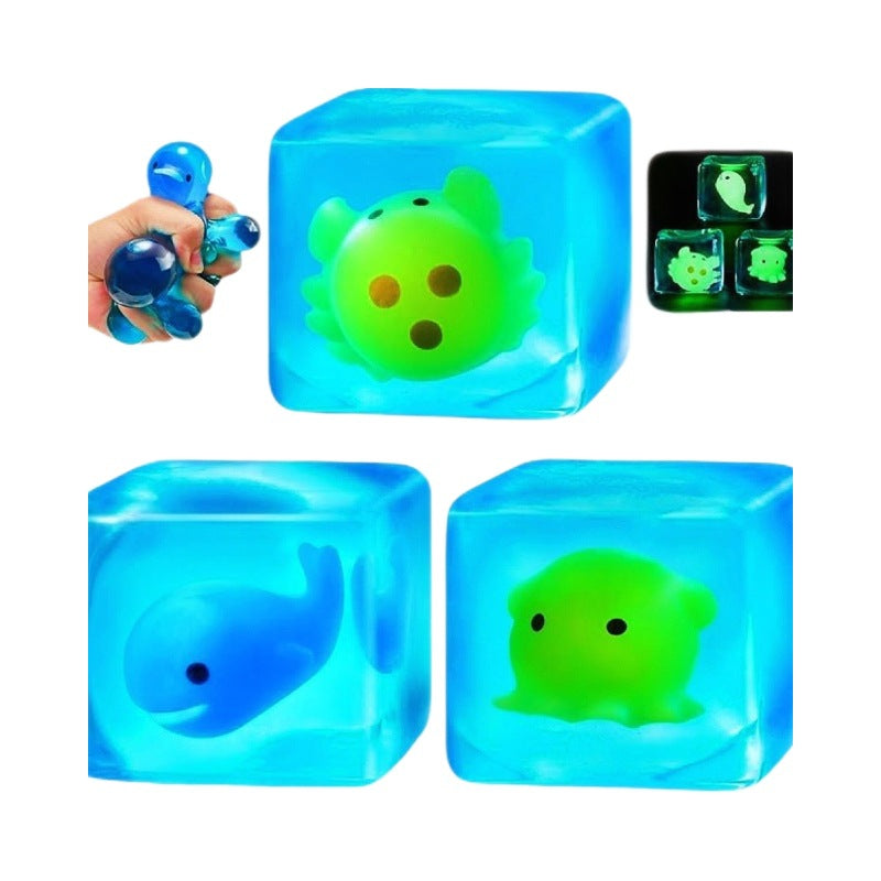 Glow & Squish™ Ocean Sensory Cube